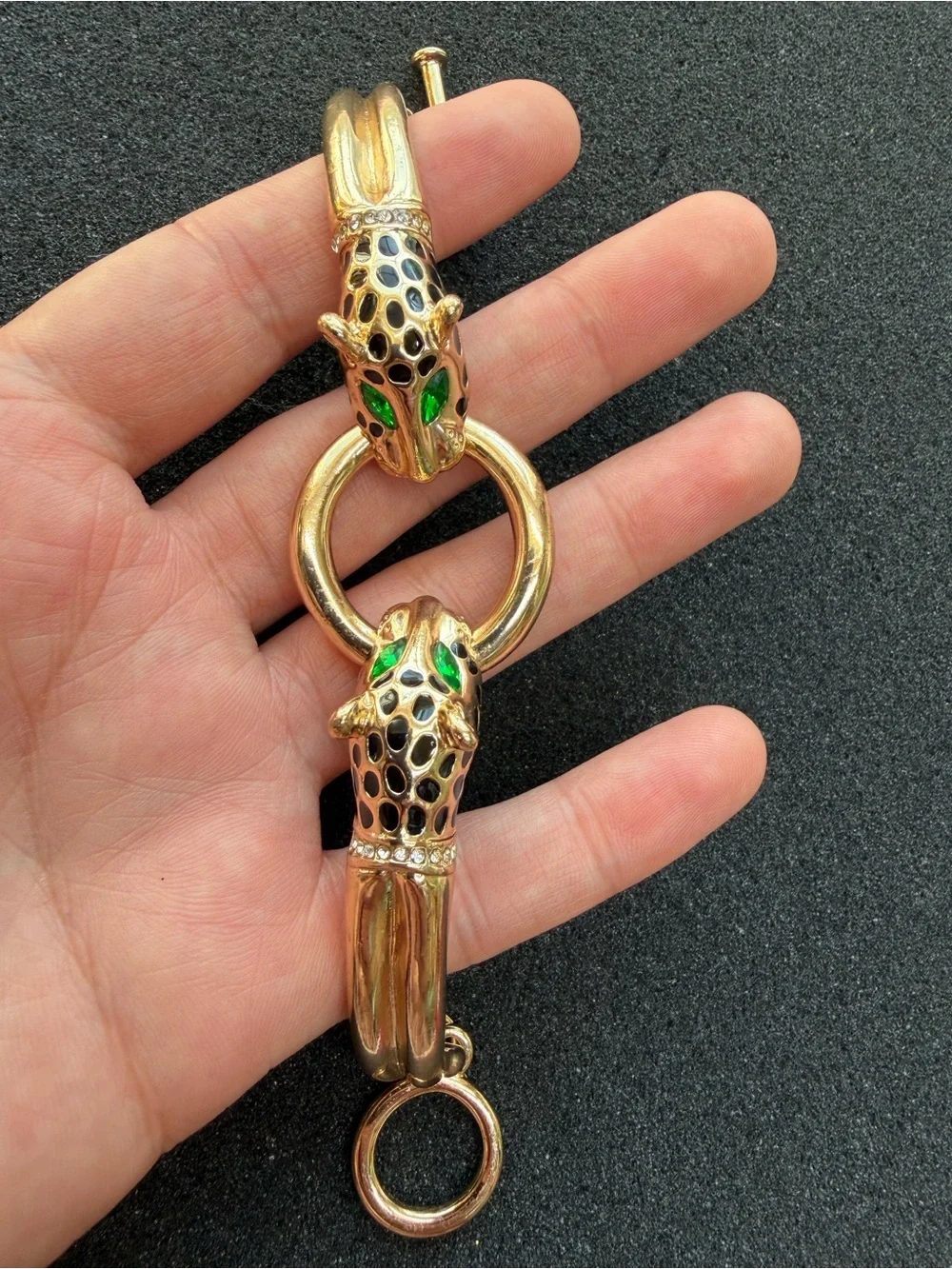 Double Headed Jaguar Head Bracelet